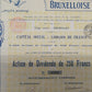 Historisches Antike Aktie Compagnie Générale Maritime Bruxelloise