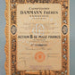 Historische Aktie Frères 1925 Comptoirs Tamatave Madagaskar
