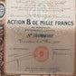 Historische Aktie Frères 1925 Comptoirs Tamatave Madagaskar