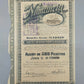 Historische Aktie Numancia Sociedad de Seguros Madrid 1921