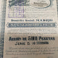 Historische Aktie Numancia Sociedad de Seguros Madrid 1921
