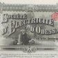 Antike Aktie Société d'Electricité d'Odessa Historisches Wertpapier 1909