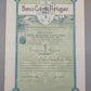 Historische Aktie Banco Colonial Portuguez Original von 1918