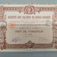 Historische Gründeraktie Société des Salines de Diego Suarez Paris 1895