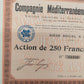 Historische Aktie Compagnie Méditerranéenne de Navigation 1905 Lyon