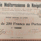 Historische Aktie Compagnie Méditerranéenne de Navigation 1905 Lyon