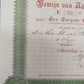 Antike Aktie Hoven & Hennys Handelmaatschappij 1000 Gulden 1916