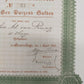 Antike Aktie Hoven & Hennys Handelmaatschappij 1000 Gulden 1916