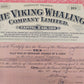 Historische Aktienanleihe: The Viking Whaling Company Limited (1933)