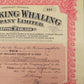 Historische Aktienanleihe: The Viking Whaling Company Limited (1933)