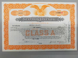 Historische Aktie Seatrain Lines Inc. 1944
