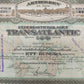 Historische Aktie Rederiaktiebolaget Transatlantic  von 1917