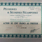 Historische Aktie Pêcheries & Sécheries Fécampoises Fécamp 1926