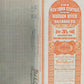 Antike Gold Bond Aktie New York Central & Hudson River Railroad