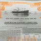 Historische American Export Lines Anleihe 1961