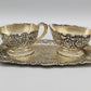Prachtvolles Vintage Sahne und Zucker Set Versilbert