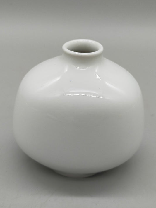 Meißener Porzellan Miniatur Vase – Klassisches Weißes Design