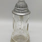 Antiker Glas Krug mit Zinndeckel Klassisches Design