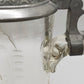 Antiker Glas Krug mit Zinndeckel Klassisches Design
