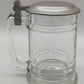 Klassischer WMF Krug aus Glas Mit Zinndeckel & Daumenruhe