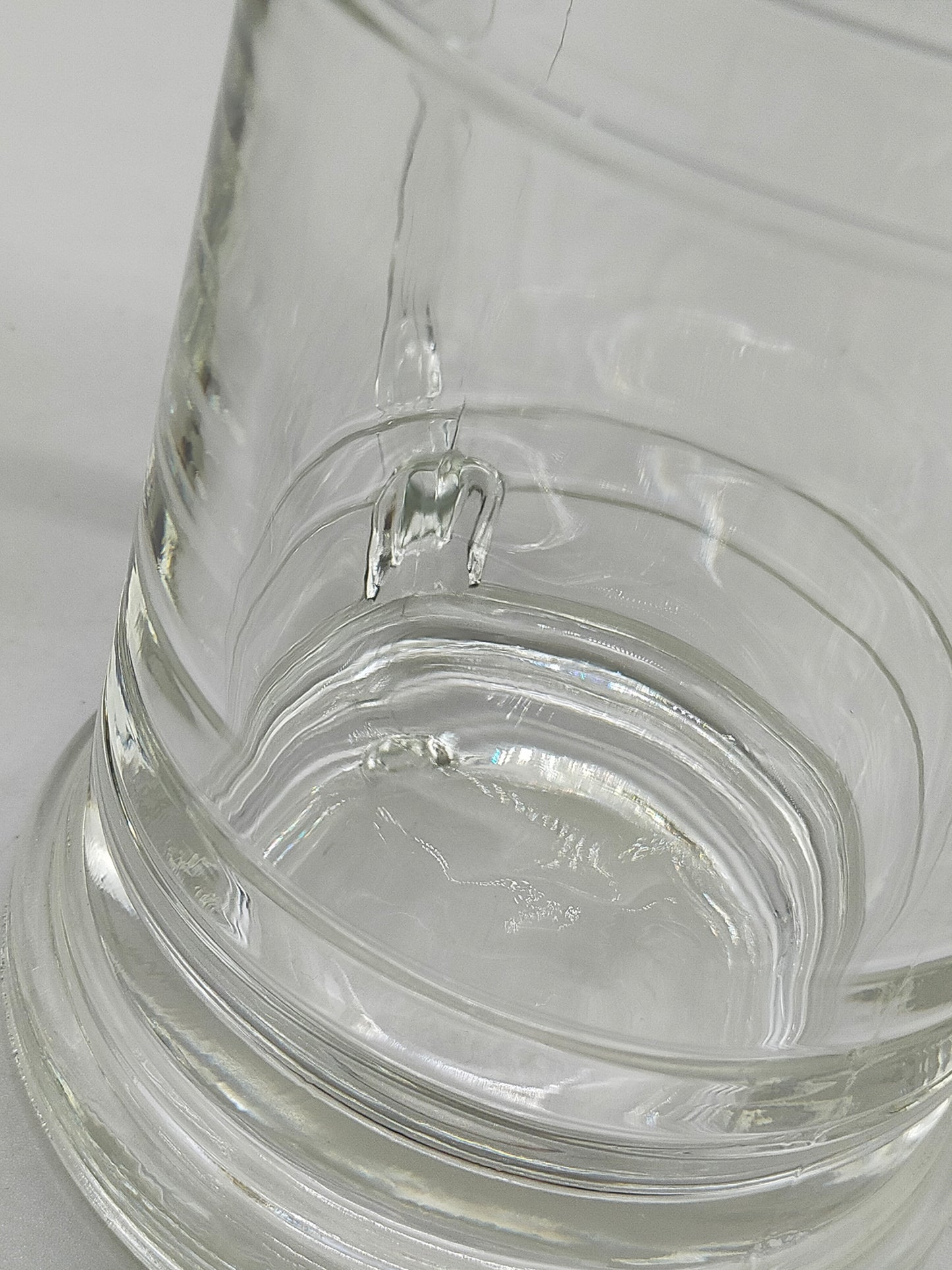 Klassischer WMF Krug aus Glas Mit Zinndeckel & Daumenruhe