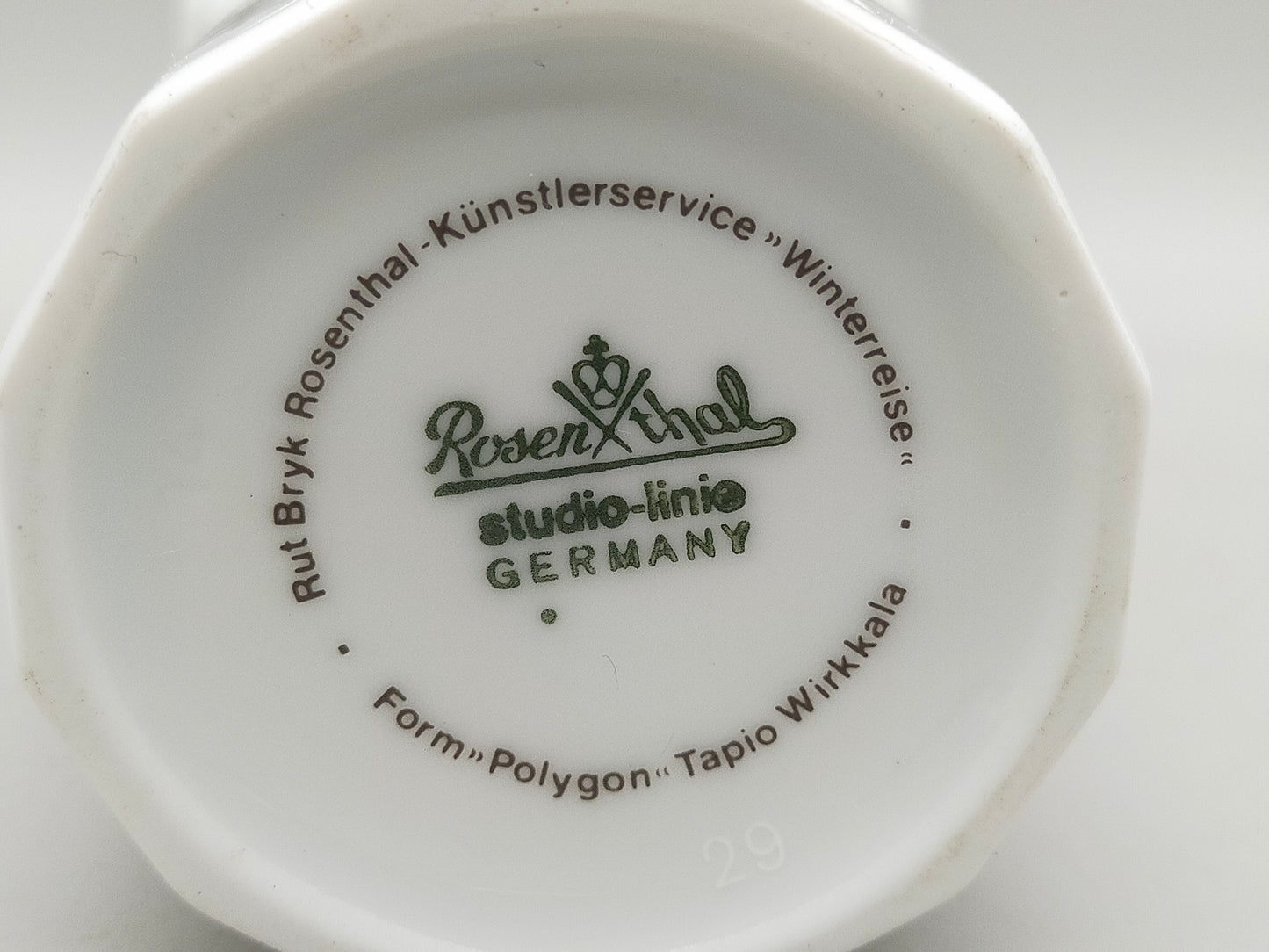 Rosenthal Polygon Vase Winterreise Design Rut Bryk