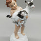 Antike Rosenthal Porzellanfigur – Kind mit Zicklein von Fritz Heidenreich