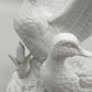Exklusive Porzellan Figur Zwei Enten in Dynamischer Pose
