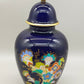 Elegante Heinrich Porzellan Vase Echt Kobalt mit Golddekor