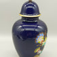 Elegante Heinrich Porzellan Vase Echt Kobalt mit Golddekor