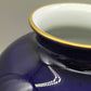 Elegante Heinrich Porzellan Vase Echt Kobalt mit Golddekor