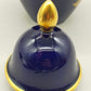 Elegante Heinrich Porzellan Vase Echt Kobalt mit Golddekor