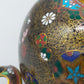 Prachtvolle Japanische Cloisonné Deckeldose Florales Design Goldakzente
