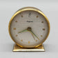 Vintage Dugena Tisch Uhr Goldfarbenes Mid-Century Design