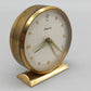 Vintage Dugena Tisch Uhr Goldfarbenes Mid-Century Design