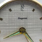 Vintage Dugena Tisch Uhr Goldfarbenes Mid-Century Design