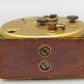 Vintage Dugena Tisch Uhr Goldfarbenes Mid-Century Design