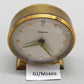 Vintage Dugena Tisch Uhr Goldfarbenes Mid-Century Design