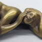 Kunstvolle Bronze Skulptur Liegender Weiblicher Akt im Modernen Stil