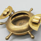 Nostalgischer Messing Schiffsrad Aschenbecher Maritimes Design