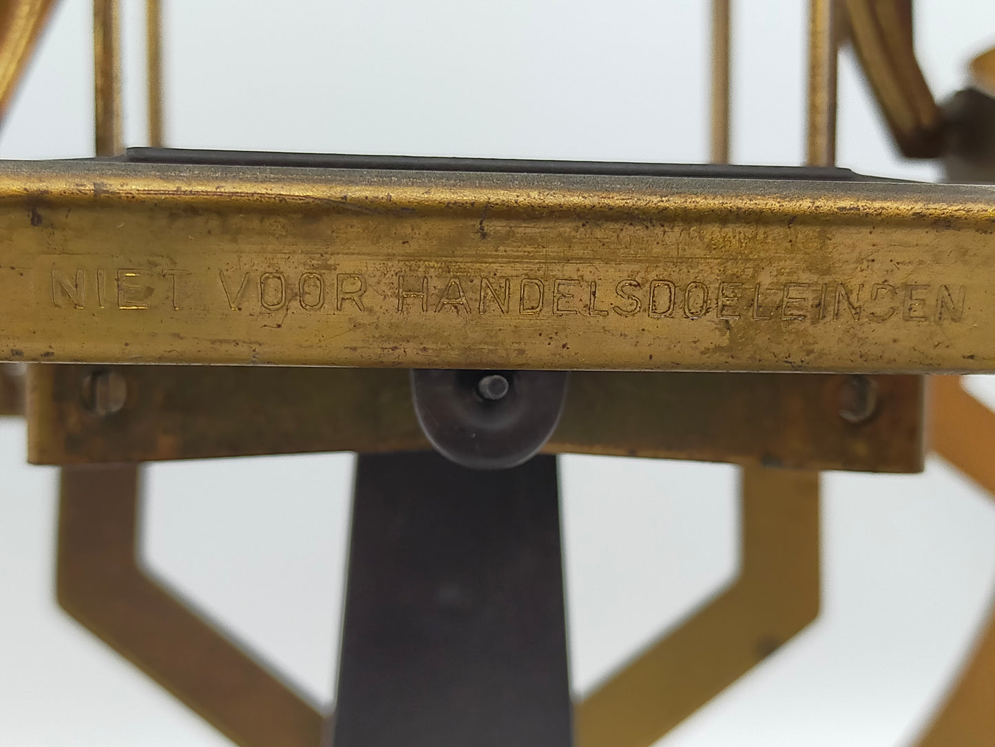 Antike Bilateral Briefwaage aus Messing Vintage PostDesign