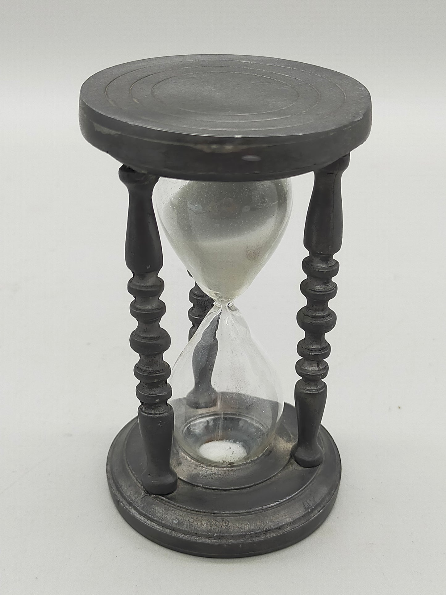 Dekorative Vintage Zinn Sanduhr  aus 95% Feinzinn