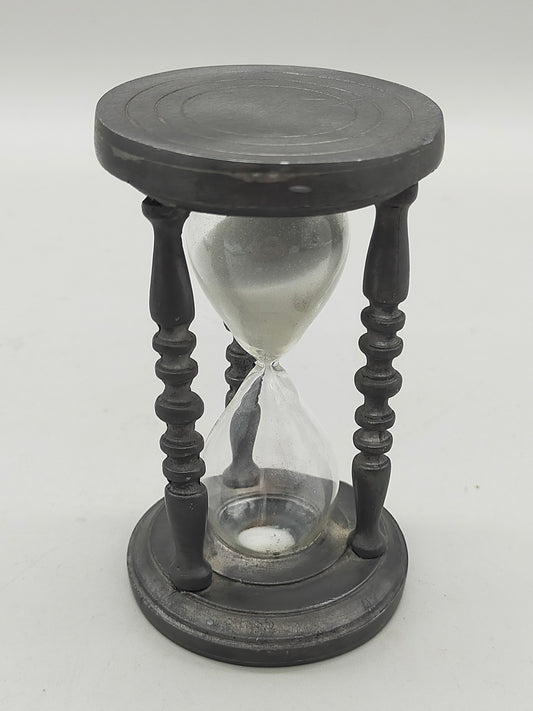 Dekorative Vintage Zinn Sanduhr  aus 95% Feinzinn