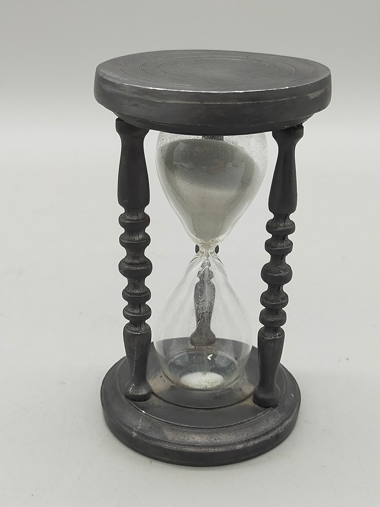 Dekorative Vintage Zinn Sanduhr  aus 95% Feinzinn
