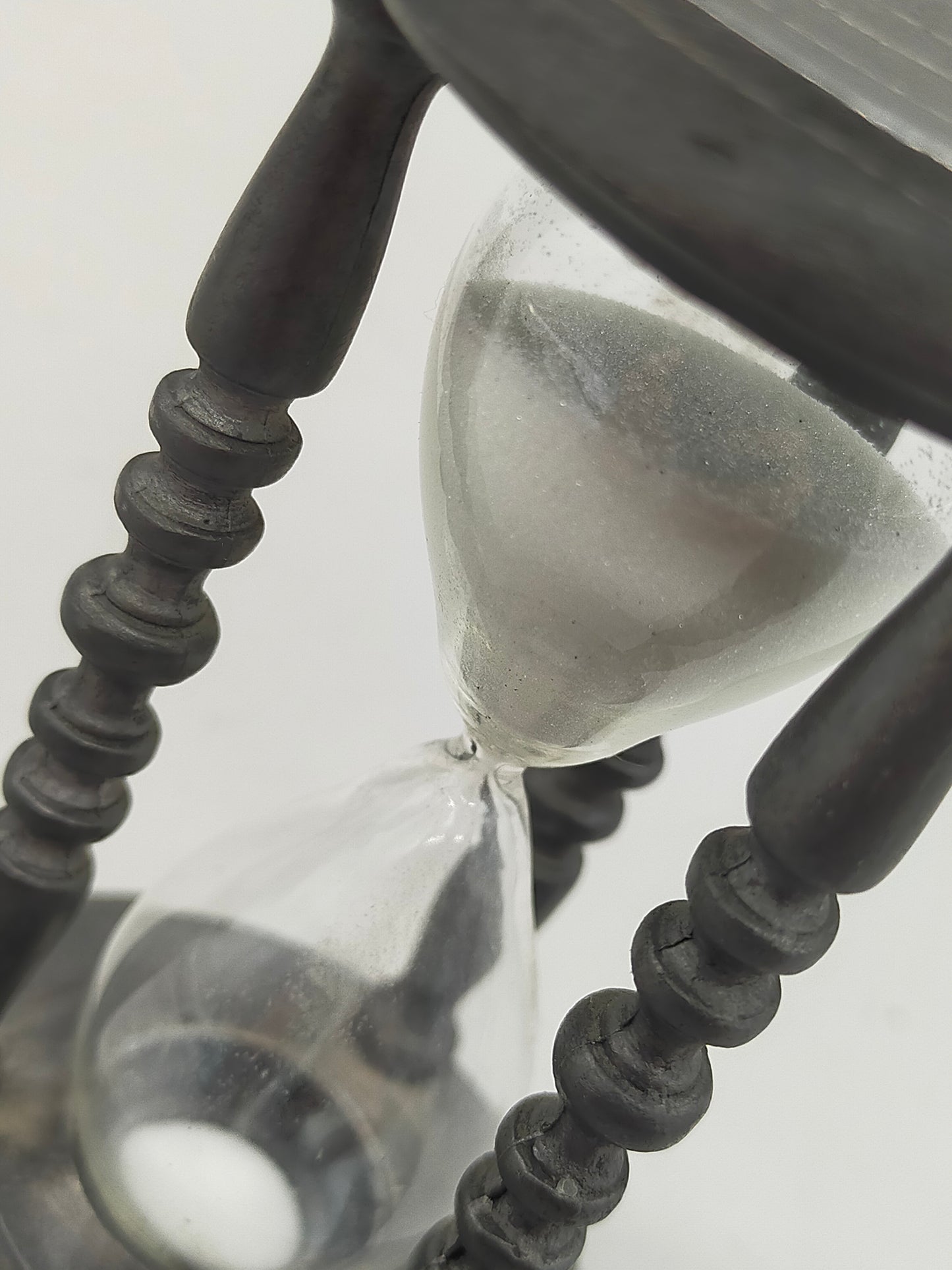 Dekorative Vintage Zinn Sanduhr  aus 95% Feinzinn