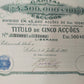 Historische Aktie Companhia Colonial de Navegação 1922 Lobito Angola