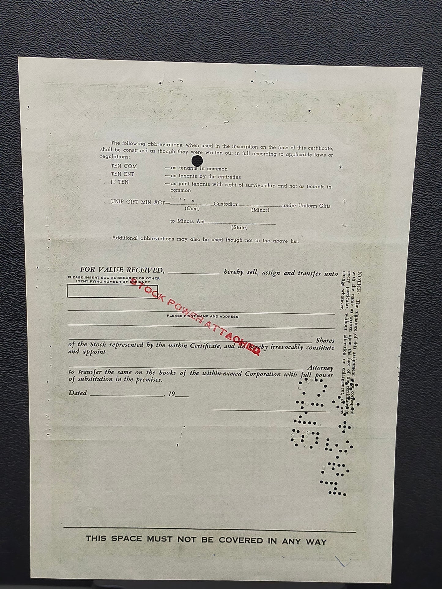 Historische Livestock Financial Corp. Aktie  100 Shares von 1963