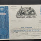 Historische Seatrain Lines Aktie 1969 Antikes Wertpapier