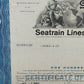 Historische Seatrain Lines Aktie 1969 Antikes Wertpapier