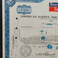 Historische American Safety Equipment Aktie von 1971 – 100 Shares